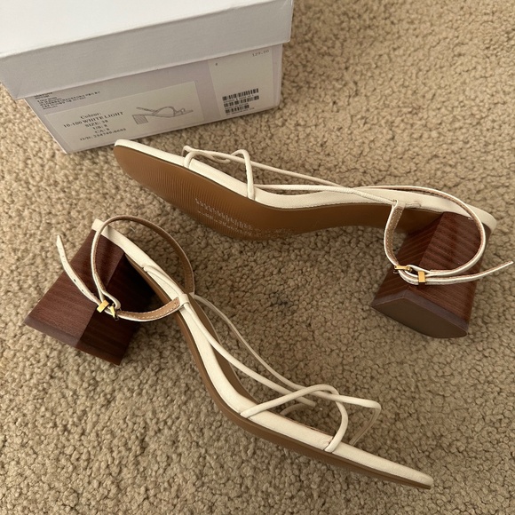 & Other Stories White Strappy Sandals, size 8 NWT - Picture 1 of 4